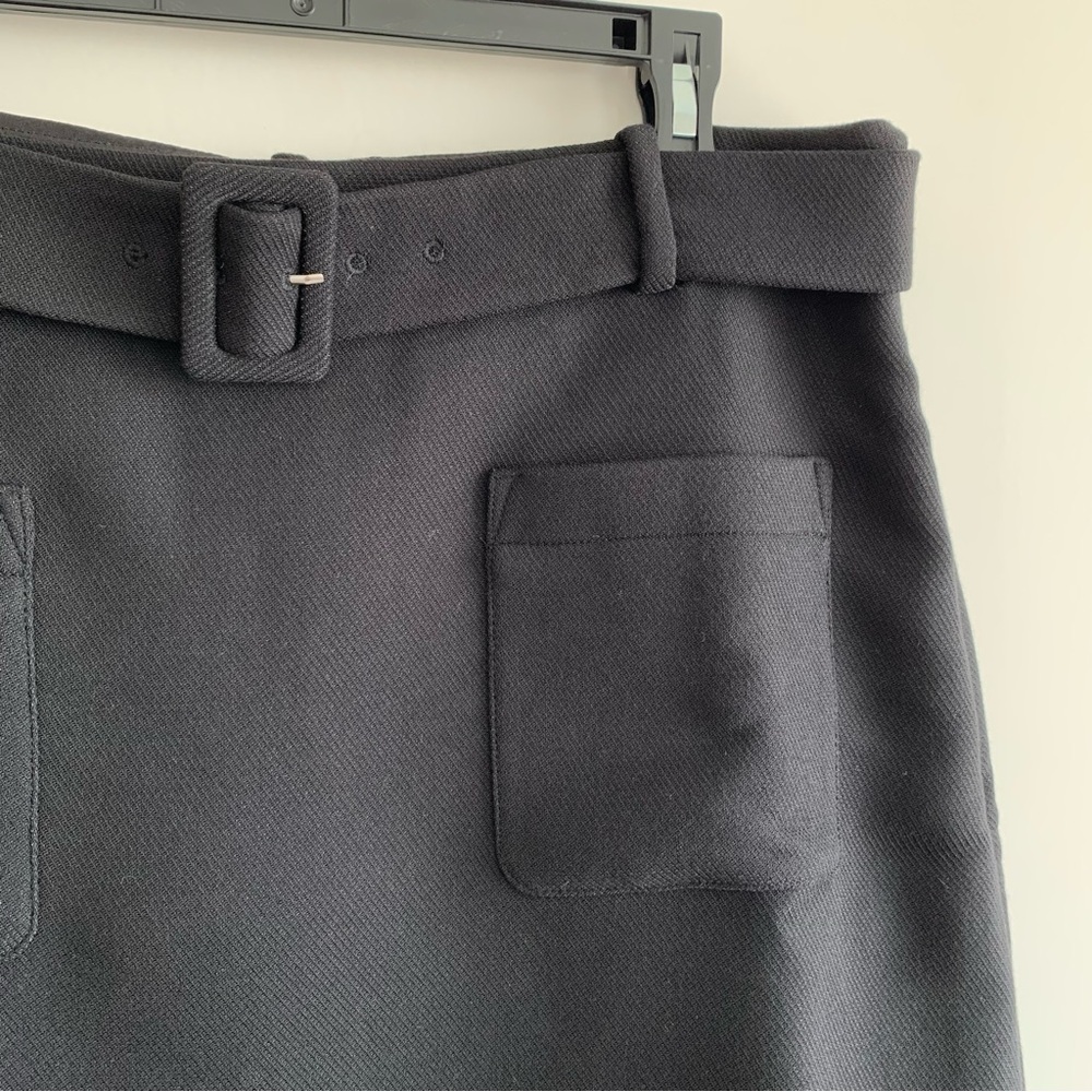 NWOT Loft Belted Patch Pocket Skirt - Picture 2 of 5